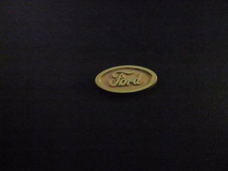 Ford logo ovaal model goudkleurig